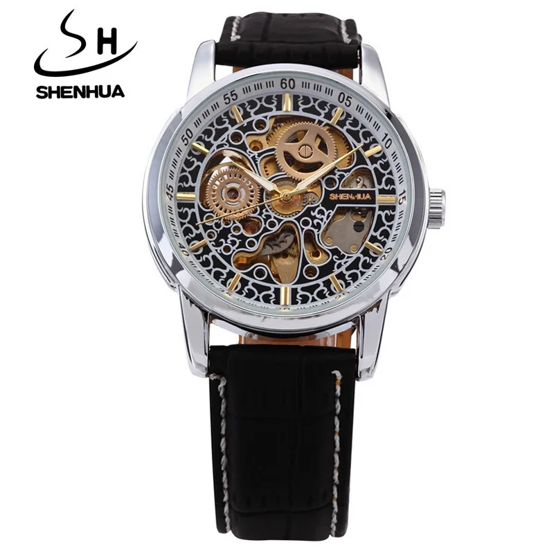 Relogio Masculino SHENHUA Watch Men Fashion Vintage Automatic Mechanical Skeleton Watches For Men Men's Watch Leather Strap
Relogio Masculino SHENHUA Watch Men Fashion Vintage Automatic Mechanical Skeleton Watches For Men Men's Watch Leather Strap