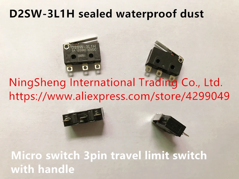 Оригинальный новый 100% D2SW-3L1H герметичный водонепроницаемый пылевой микропереключатель 3-контактный концевой выключатель хода с ручкой 
Оригинальный новый 100% D2SW-3L1H герметичный водонепроницаемый пылевой микропереключатель 3-контактный концевой выключатель хода с ручкой