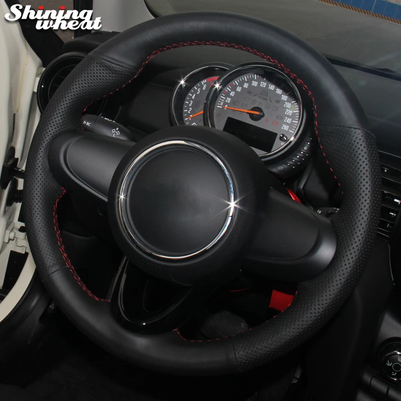 Shining wheat Black Artificial Leather Car Steering Wheel Cover for Mini Coupe 2016
Shining wheat Black Artificial Leather Car Steering Wheel Cover for Mini Coupe 2016