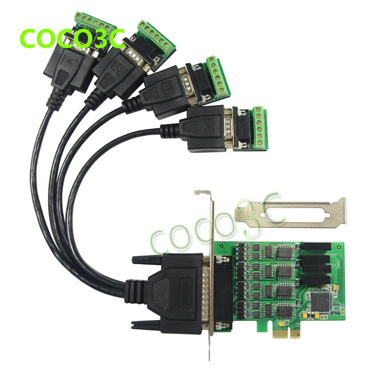 Free shipping PCI-E turn 4 port RS422/485 industrial serial port card PCI express 4-Port RS-422 RS-485 Controller Card
Free shipping PCI-E turn 4 port RS422/485 industrial serial port card PCI express 4-Port RS-422 RS-485 Controller Card