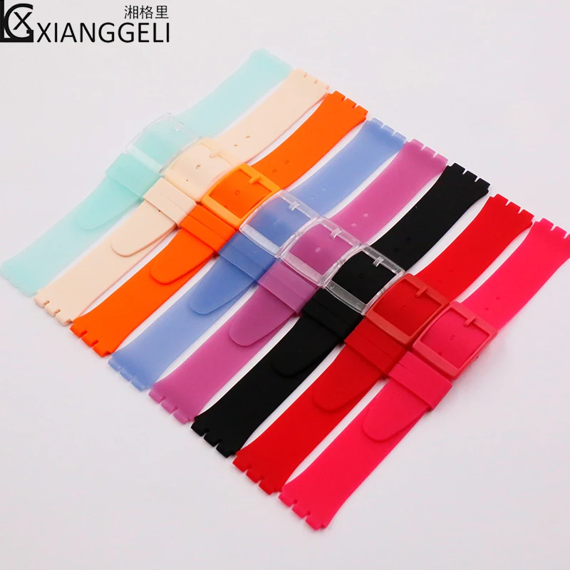 Watch accessories Silicone strap 16mm pin buckle for Swatch series SFK397 SFK360 SFK361 children Ms Outdoor sports watch band
Watch accessories Silicone strap 16mm pin buckle for Swatch series SFK397 SFK360 SFK361 children Ms Outdoor sports watch band