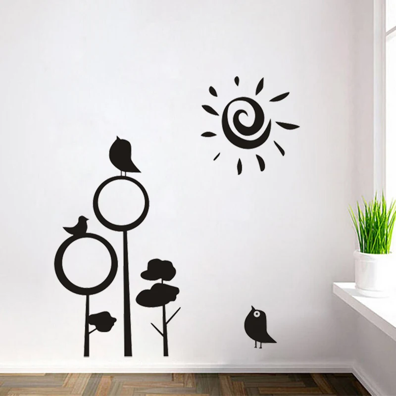 JJRUI Trees Hills Birds & Sun Wall Sticker Home Decor Room Bedroom Living Room Kitchen Wall Art Stickers
JJRUI Trees Hills Birds & Sun Wall Sticker Home Decor Room Bedroom Living Room Kitchen Wall Art Stickers