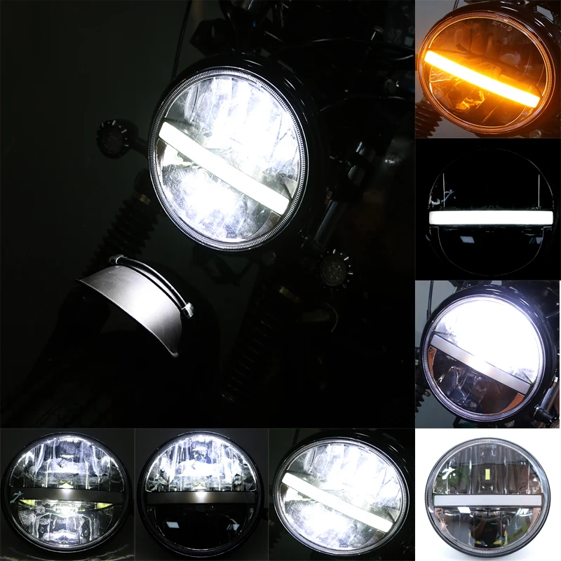 DC 12V LED Motorcycle 7" Head Lamp Moto Round Headlight Motorbike Bright Front Light 55W Motor Universal High Low Beam Headlamp
DC 12V LED Motorcycle 7" Head Lamp Moto Round Headlight Motorbike Bright Front Light 55W Motor Universal High Low Beam Headlamp