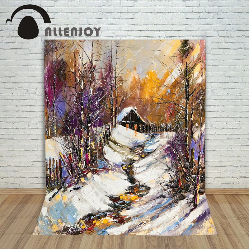 Background for photos Painting Snow House Christmas children's photographic camera backdrop vinyl
Background for photos Painting Snow House Christmas children's photographic camera backdrop vinyl