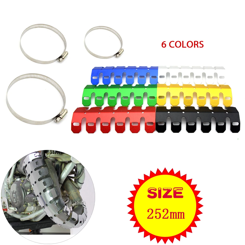 Universal Motorcycle Muffler Pipe Leg Protector Heat Shield Cover Dirt Bike For 400 450 525 EXC-G 125 150 250 SX 200 250 XC
Universal Motorcycle Muffler Pipe Leg Protector Heat Shield Cover Dirt Bike For 400 450 525 EXC-G 125 150 250 SX 200 250 XC