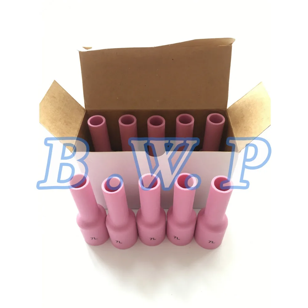 10PK 54N15L #7 Extra Long Alumina Shield Cups For TIG Gas Lens(0.04"-5/32") Fit WP17 CK26 PTW-18 SR PTA A-200 Torches
10PK 54N15L #7 Extra Long Alumina Shield Cups For TIG Gas Lens(0.04"-5/32") Fit WP17 CK26 PTW-18 SR PTA A-200 Torches