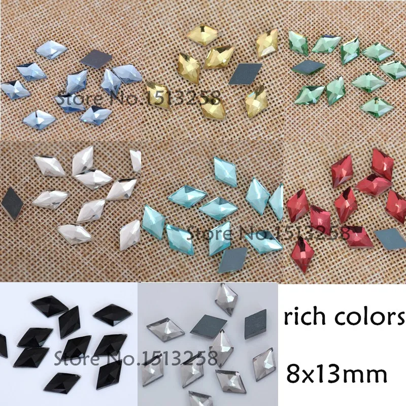 Rich Colors 300pcs 8x13mm Flat Back Rhombus Fancy Crystal Stones Glass Crystals
Rich Colors 300pcs 8x13mm Flat Back Rhombus Fancy Crystal Stones Glass Crystals