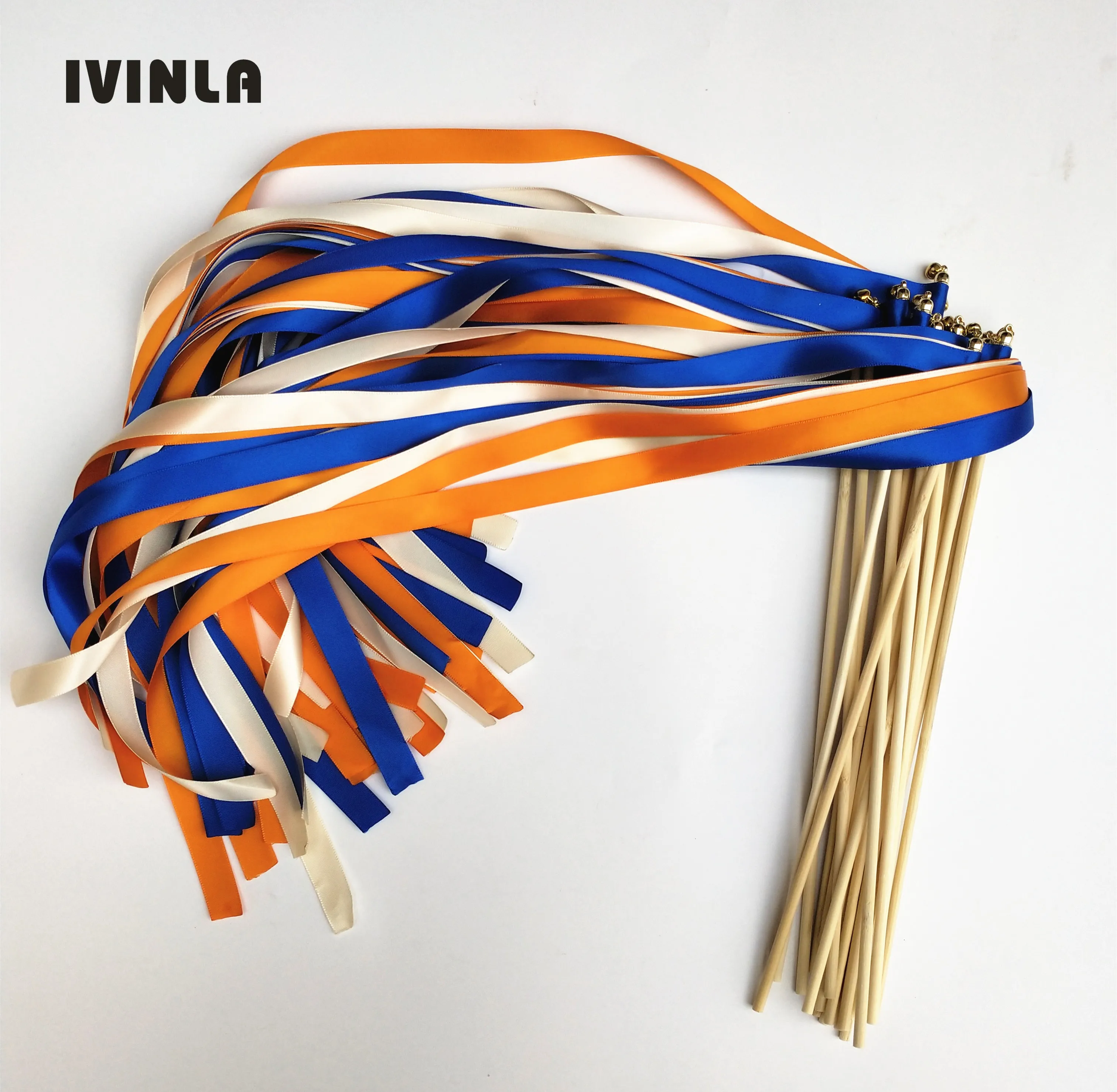 50Pcs/lot royal and orange Wedding Wands with gold Bells for wedding decoration
50Pcs/lot royal and orange Wedding Wands with gold Bells for wedding decoration