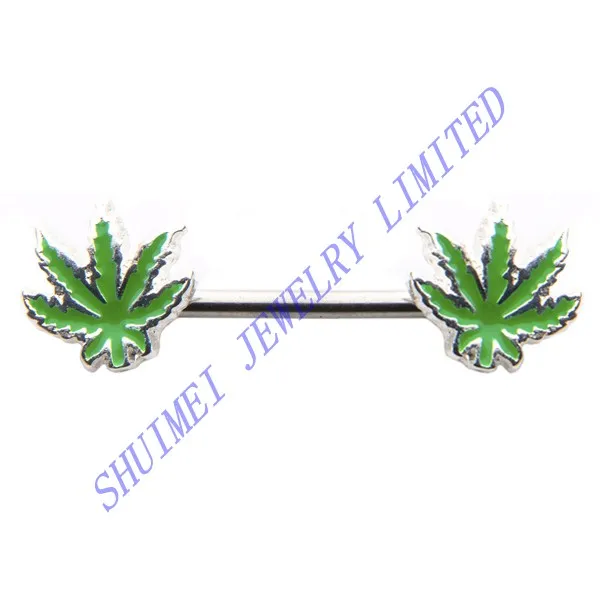 50Pcs Green Pot Leaf Weed 316L Stainless Steel Nipple Shield Ring Cover Barbell Piercing Jewelry Body Free Shipping
50Pcs Green Pot Leaf Weed 316L Stainless Steel Nipple Shield Ring Cover Barbell Piercing Jewelry Body Free Shipping