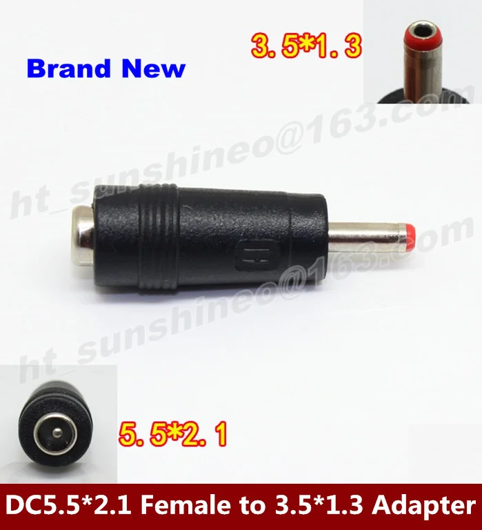 New 10PCS/LOT DC Jack DC5.5*2.1 Female to 3.5*1.3mm Male Power adapter DC converter plug
New 10PCS/LOT DC Jack DC5.5*2.1 Female to 3.5*1.3mm Male Power adapter DC converter plug