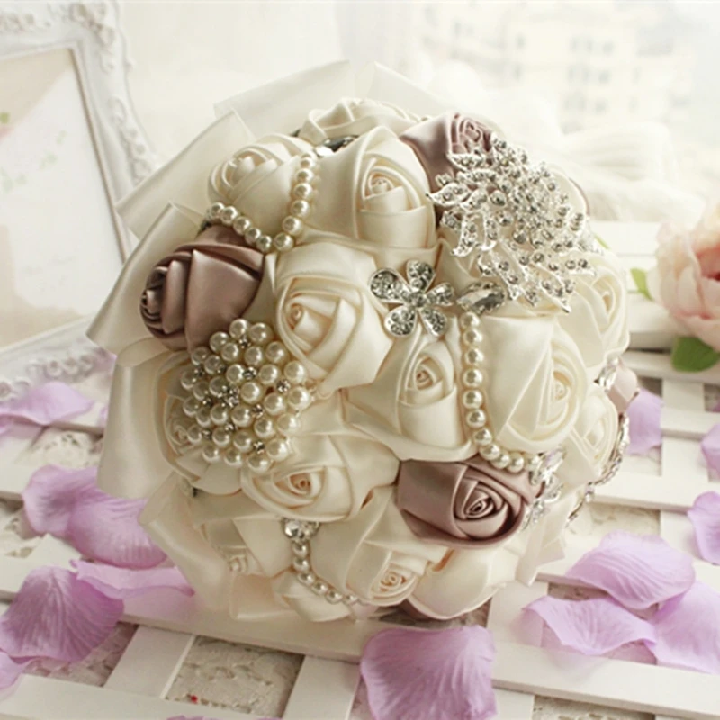 Newest artificial wedding bouquet pearl bridal bouquets for wedding decoration
Newest artificial wedding bouquet pearl bridal bouquets for wedding decoration