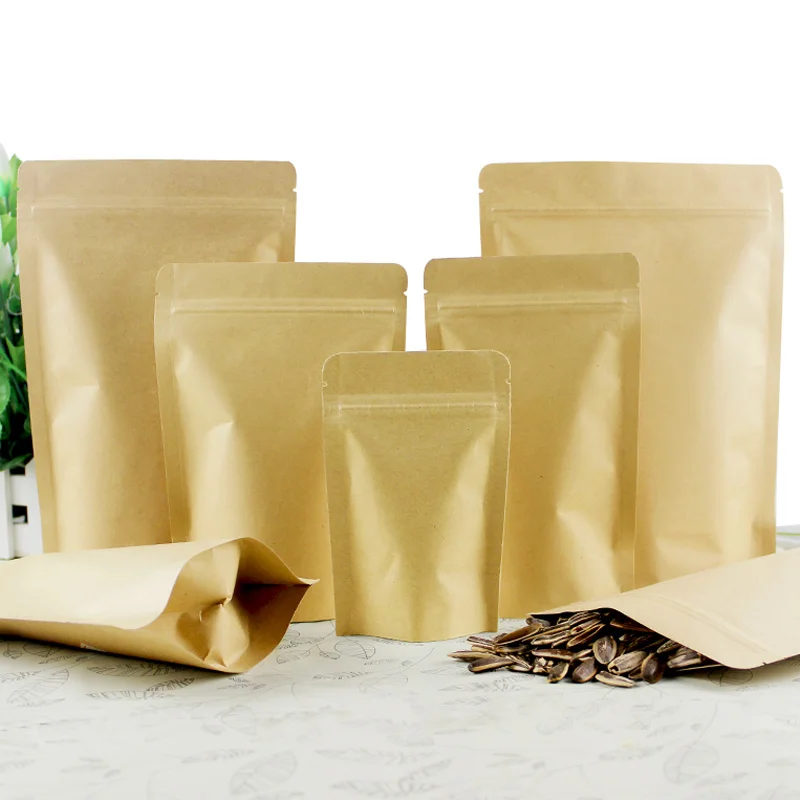 100pcs/lot 10 options Zipper Top Seal Kraft Paper Stand Up Bags Party Food Gift Packaging Aluminum Foil Pouches
100pcs/lot 10 options Zipper Top Seal Kraft Paper Stand Up Bags Party Food Gift Packaging Aluminum Foil Pouches