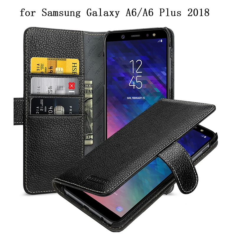 Чехол-кошелек для Samsung Galaxy A6 версии 2018, чехол для телефона из 100% натуральной кожи, чехол для Galaxy A6 Plus A6 + Флип с отделением для карт
Чехол-кошелек для Samsung Galaxy A6 версии 2018, чехол для телефона из 100% натуральной кожи, чехол для Galaxy A6 Plus A6 + Флип с отделением для карт