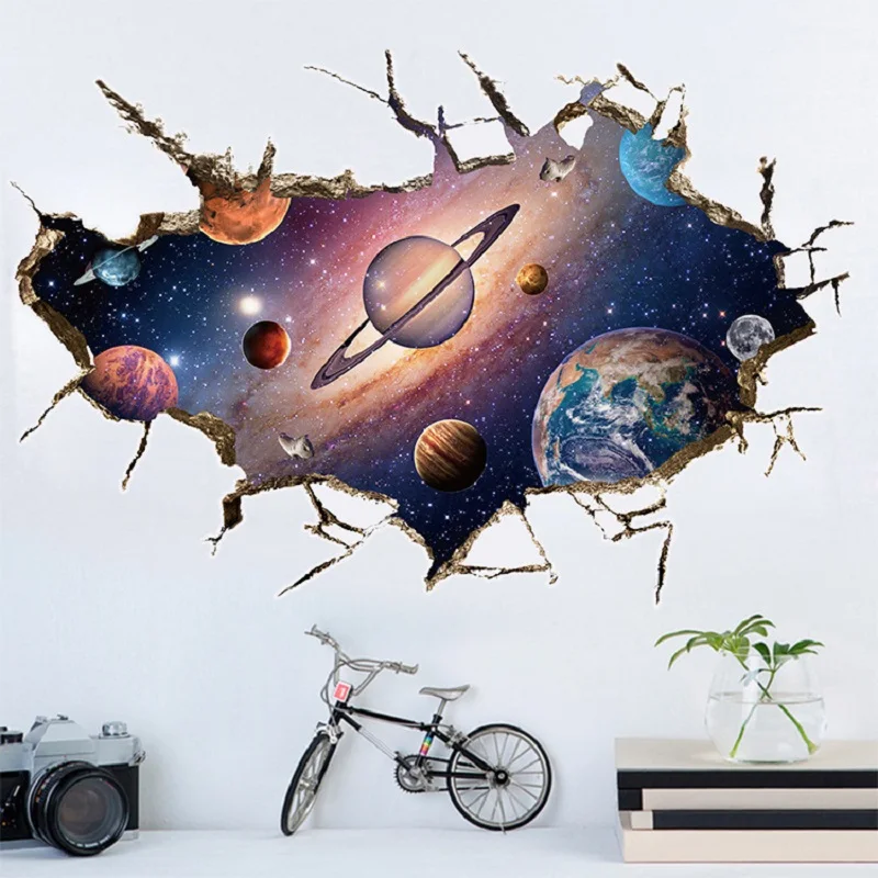 Simanfei Space Galaxy Planets Wall Sticker 2019 Waterproof Vinyl Art Mural Decal Universe Star Wall Paper Kids Room Decorate
Simanfei Space Galaxy Planets Wall Sticker 2019 Waterproof Vinyl Art Mural Decal Universe Star Wall Paper Kids Room Decorate