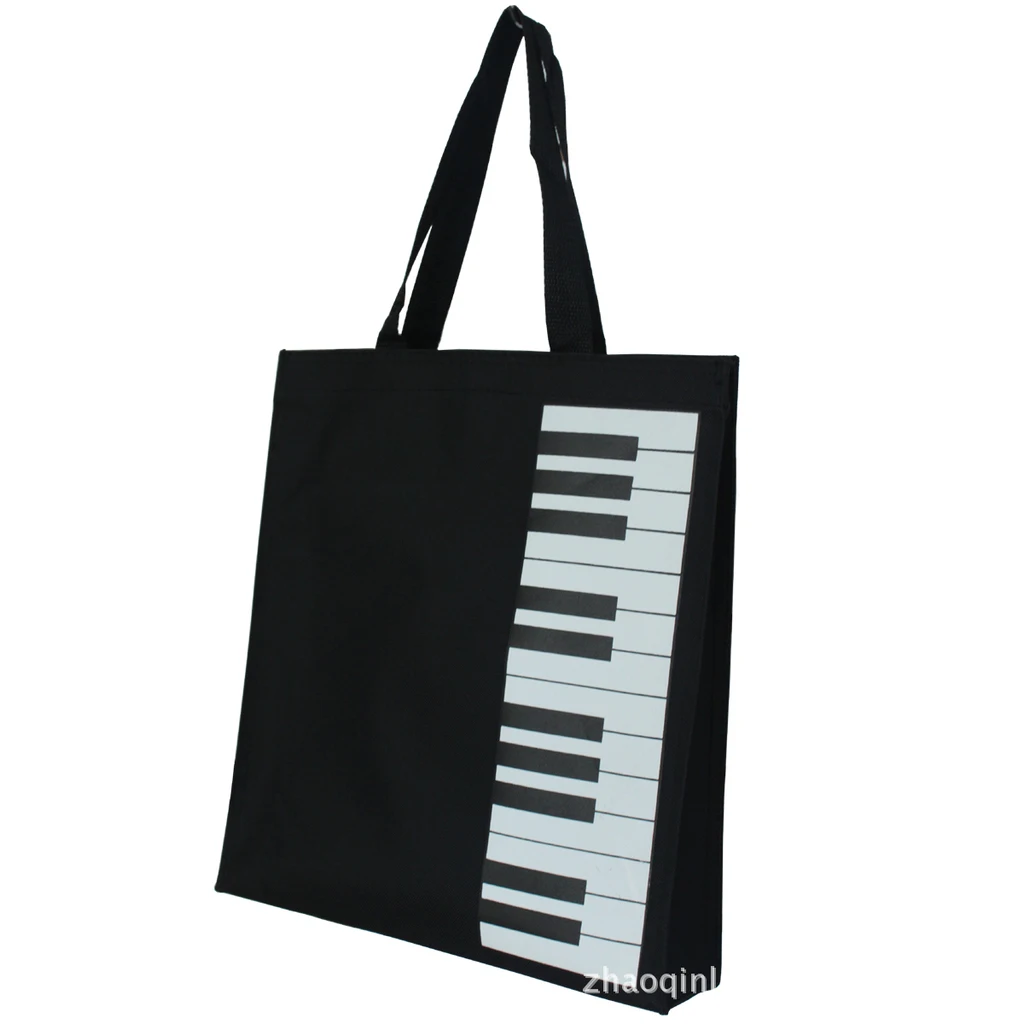 Fashion Black Piano Printed Canvas Tote Female Single Shopping Bags Large Capacity Women Beach Bags Casual Tote Feminina
Fashion Black Piano Printed Canvas Tote Female Single Shopping Bags Large Capacity Women Beach Bags Casual Tote Feminina