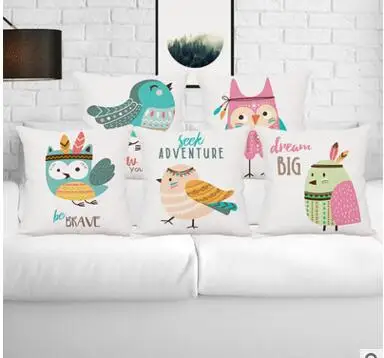 New cartoon creative animal owl cotton and linen pillowcase Sofa cotton cushion cover Car waist pillowcase
New cartoon creative animal owl cotton and linen pillowcase Sofa cotton cushion cover Car waist pillowcase