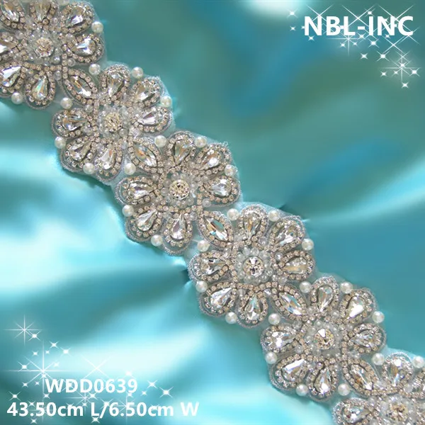 (30 pieces) Wholesale bridal sash hand beaded silver clear crystal rhinestone applique for wedding dresses sash belt WDD0639
(30 pieces) Wholesale bridal sash hand beaded silver clear crystal rhinestone applique for wedding dresses sash belt WDD0639