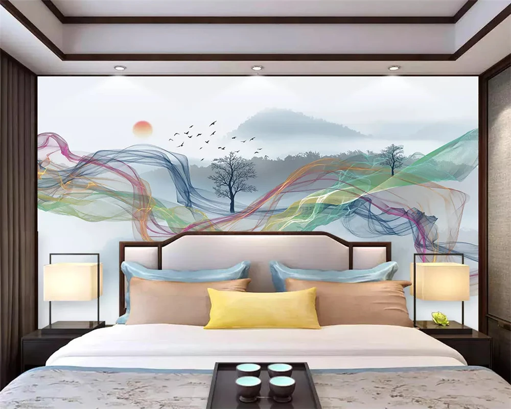 Beibehang обои домашний декор индивидуальные новые китайские абстрактные линии чернила пейзаж дерево большая птица летающий фон 3d обои
Beibehang обои домашний декор индивидуальные новые китайские абстрактные линии чернила пейзаж дерево большая птица летающий фон 3d обои