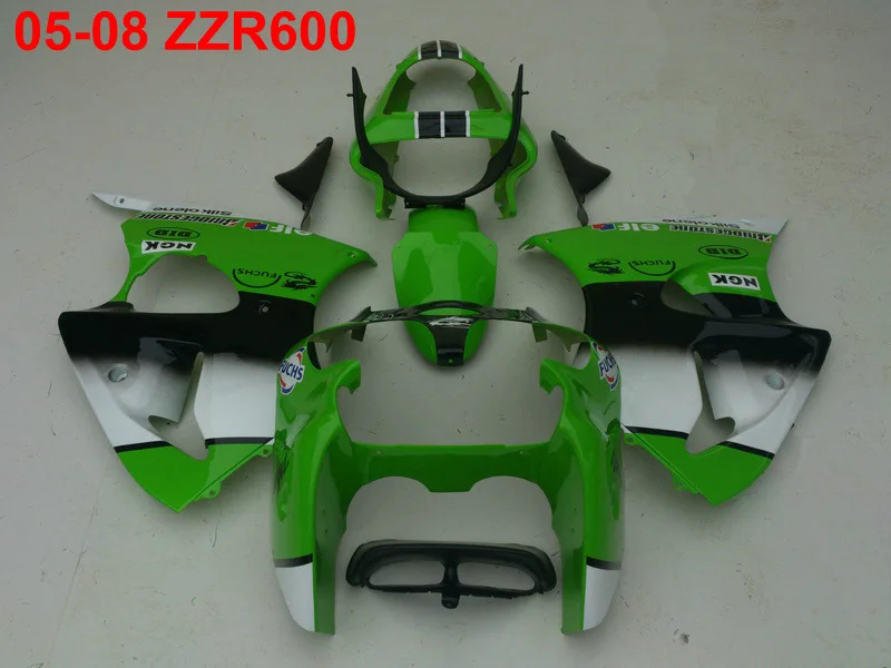 Литьевая форма 100%, подходит для Kawasaki Ninja ZZR600 05-08, Обтекатели зеленого, белого, черного цвета ZZR600 2005-2008 OT34
Литьевая форма 100%, подходит для Kawasaki Ninja ZZR600 05-08, Обтекатели зеленого, белого, черного цвета ZZR600 2005-2008 OT34