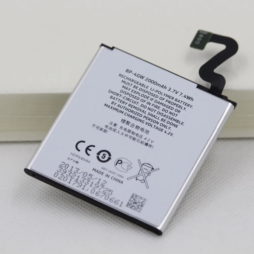 ISUNOO 5pcs/lot 2000mAh Mobile Phone Battery BP-4GW For Nokia Lumia 920 920T BP 4GW BP4GW internel replacement battery
ISUNOO 5pcs/lot 2000mAh Mobile Phone Battery BP-4GW For Nokia Lumia 920 920T BP 4GW BP4GW internel replacement battery