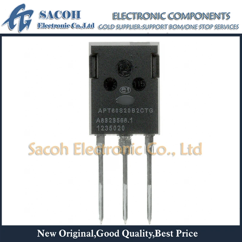 New Original 1Pcs/Lot APT60S20B2CTG APT60S20 APT60S20BG TO-247MAX 60A 200V Power High Voltage Schottky Diode
New Original 1Pcs/Lot APT60S20B2CTG APT60S20 APT60S20BG TO-247MAX 60A 200V Power High Voltage Schottky Diode