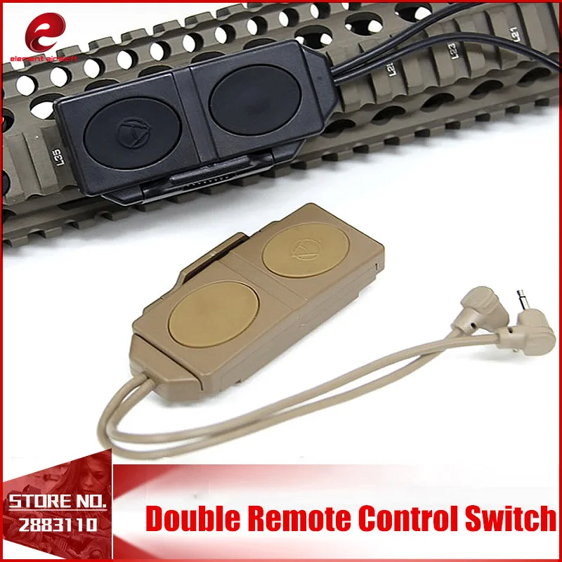 Element Airsoft Tactical Dual Remote Control Switch Pressure Laser Pointer Hunting Accessories For PEQ 16A and M3X Weapon Light
Element Airsoft Tactical Dual Remote Control Switch Pressure Laser Pointer Hunting Accessories For PEQ 16A and M3X Weapon Light