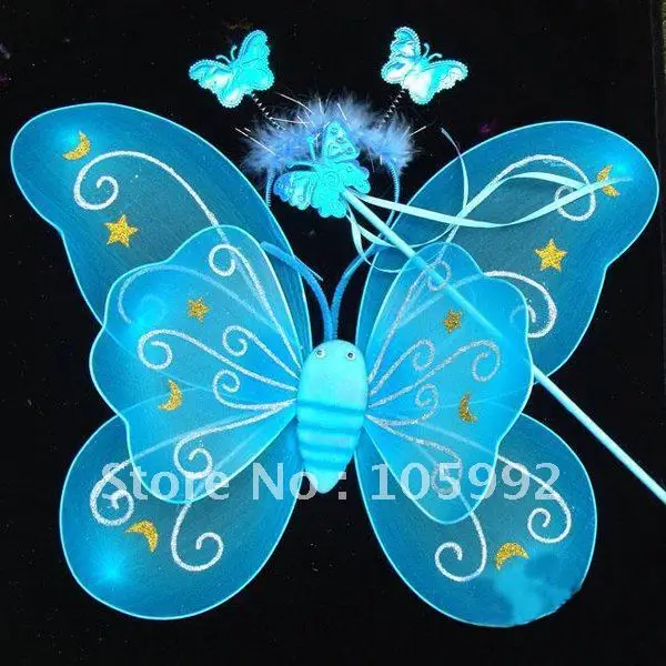 10sets Children Fairy wing angel wing party christmas fairy wing+Magic wand+Head hoop more color
10sets Children Fairy wing angel wing party christmas fairy wing+Magic wand+Head hoop more color