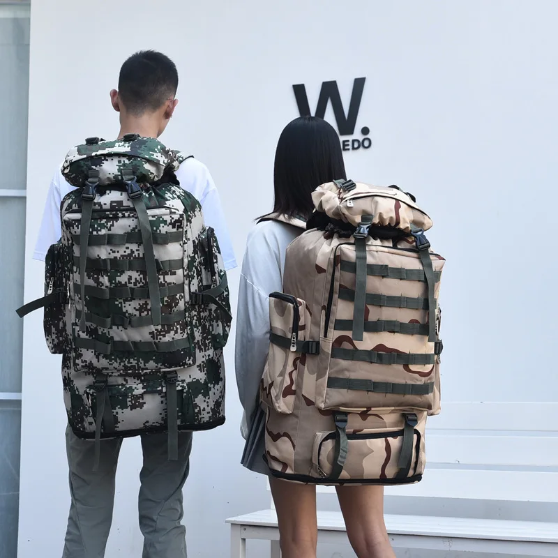 Outdoor Camping Travel Stretch Camouflage Tent Backpack Men Women Climbing Hiking Waterproof Wearproof 100L Sports Luggage Bag
Outdoor Camping Travel Stretch Camouflage Tent Backpack Men Women Climbing Hiking Waterproof Wearproof 100L Sports Luggage Bag