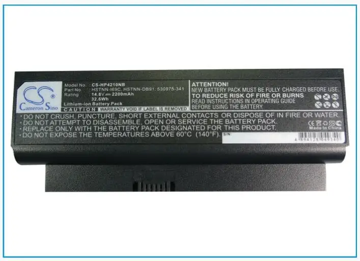 Аккумулятор Cameron Sino 2200 мА · ч для HP Probook 4210S 4310S ProBook 4311 4311S 530974-251 530974-261 530974-321
Аккумулятор Cameron Sino 2200 мА · ч для HP Probook 4210S 4310S ProBook 4311 4311S 530974-251 530974-261 530974-321