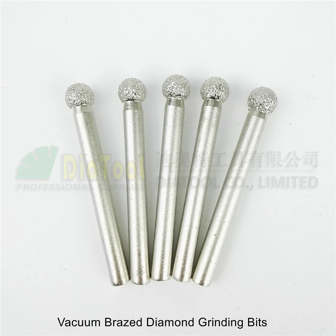 DIATOOL 5pcs #10 Vacuum Brazed Diamond Grinding Bits 8mm Ball Type Mounted Points 6mm Shank Engraving Bits
DIATOOL 5pcs #10 Vacuum Brazed Diamond Grinding Bits 8mm Ball Type Mounted Points 6mm Shank Engraving Bits