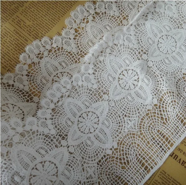 5 yard/lot width 6.69" 17cm white/beige cotton water soluble lace trim ribbon diy fabric material DC121L4K267
5 yard/lot width 6.69" 17cm white/beige cotton water soluble lace trim ribbon diy fabric material DC121L4K267