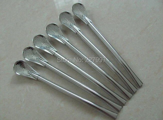 Free Shipping 100pcs Bulk Sell Mate Drinking Straw Spoons,Stainless steel spoon
Free Shipping 100pcs Bulk Sell Mate Drinking Straw Spoons,Stainless steel spoon