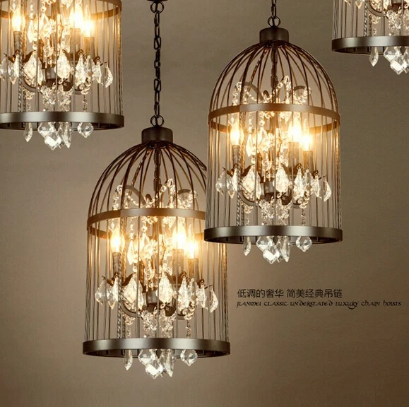 American country style retro industrial iron cage chandelier lamp crystal lamps Restaurant Bar,E14,AC220V,size:35cm*60cm.
American country style retro industrial iron cage chandelier lamp crystal lamps Restaurant Bar,E14,AC220V,size:35cm*60cm.