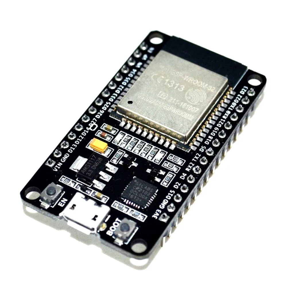 ESP32 ESP-32 ESP32S ESP-32S CP2102 Беспроводной Wi-Fi Bluetooth макетная плата микро USB двухъядерный усилитель мощности фильтр Модуль
ESP32 ESP-32 ESP32S ESP-32S CP2102 Беспроводной Wi-Fi Bluetooth макетная плата микро USB двухъядерный усилитель мощности фильтр Модуль