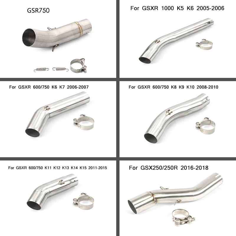 Moto-Modified Middle Connecting Pipe Silp on for Suzuki GSXR 1000/750/600 GSX250/250R GSR 750 Motorcycle Silencer System
Moto-Modified Middle Connecting Pipe Silp on for Suzuki GSXR 1000/750/600 GSX250/250R GSR 750 Motorcycle Silencer System