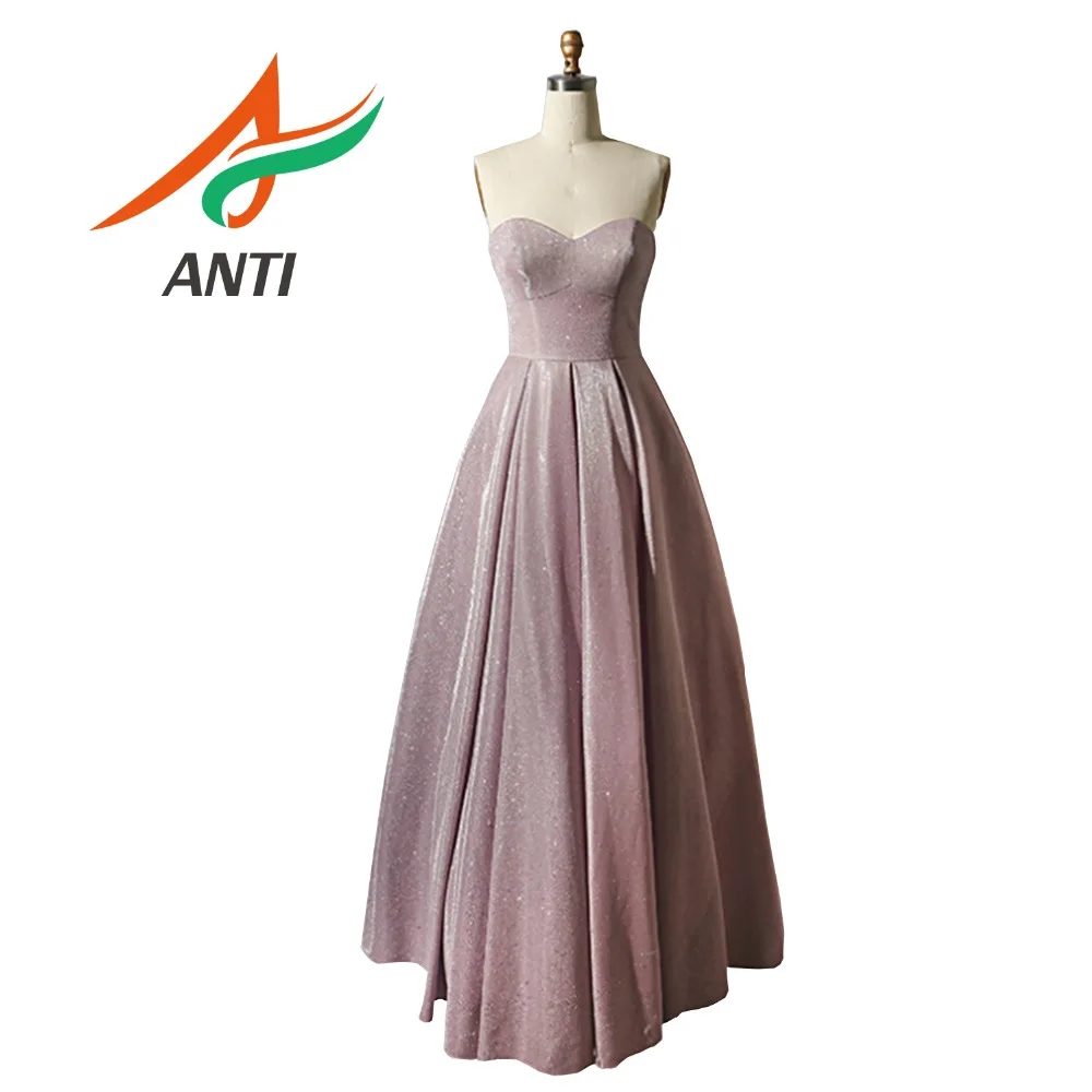 Anti Elegant Sweetheart A-Line Evening Dress Floor-Length Strapless Robe De Soiree Satin Fashion Prom Dress With Bow Sashes
Anti Elegant Sweetheart A-Line Evening Dress Floor-Length Strapless Robe De Soiree Satin Fashion Prom Dress With Bow Sashes