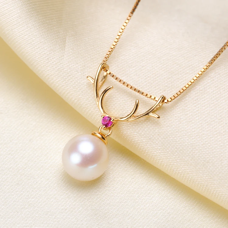 S925 Sterling Silver Pearl Pendant Of Elk Antler Accessory Silver&Gold 2 Colors Women DIY Pearl Pendant Holder 5Pcs/Lot
S925 Sterling Silver Pearl Pendant Of Elk Antler Accessory Silver&Gold 2 Colors Women DIY Pearl Pendant Holder 5Pcs/Lot