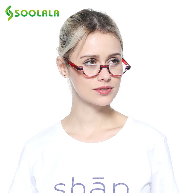 Мужские и женские полуочки для чтения SOOLALA, очки для чтения без оправы с плоским верхом и прозрачными линзами для пресбиопии, с Чехол, от 1,0 до 4,0, 2018
Мужские и женские полуочки для чтения SOOLALA, очки для чтения без оправы с плоским верхом и прозрачными линзами для пресбиопии, с Чехол, от 1,0 до 4,0, 2018