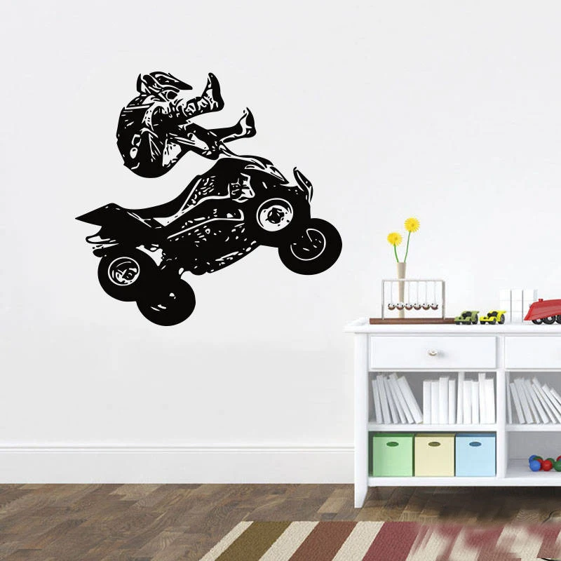 ATV Race Wall Decal ATV Extreme Sport Bike Racing Rider wall sticker kids room decor DIY decals home room decoration mural G818
ATV Race Wall Decal ATV Extreme Sport Bike Racing Rider wall sticker kids room decor DIY decals home room decoration mural G818