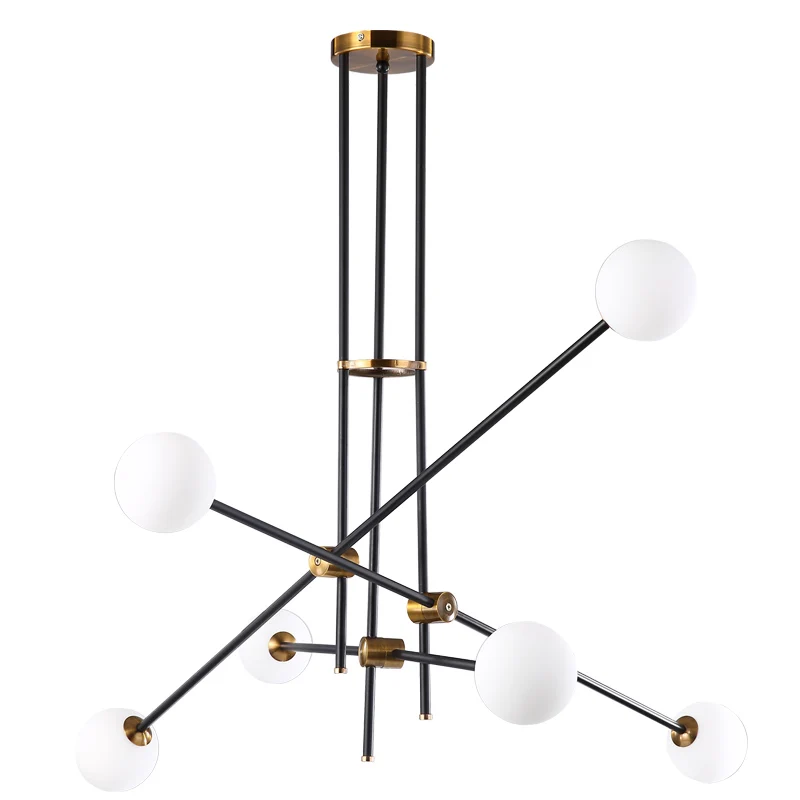 Nordic American Minimalist Adjustable Iron Glass Ball Chandelier Lights Creative Living Room Bedroom Personality Decor LED Lamps
Nordic American Minimalist Adjustable Iron Glass Ball Chandelier Lights Creative Living Room Bedroom Personality Decor LED Lamps