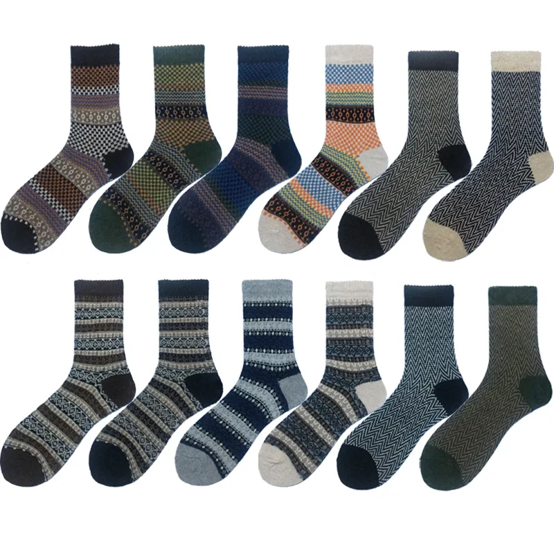 Men Vintage Striped Totem Winter Socks Comfortable Warm Wool Socks Upgrade Suit Men's Socks
Men Vintage Striped Totem Winter Socks Comfortable Warm Wool Socks Upgrade Suit Men's Socks