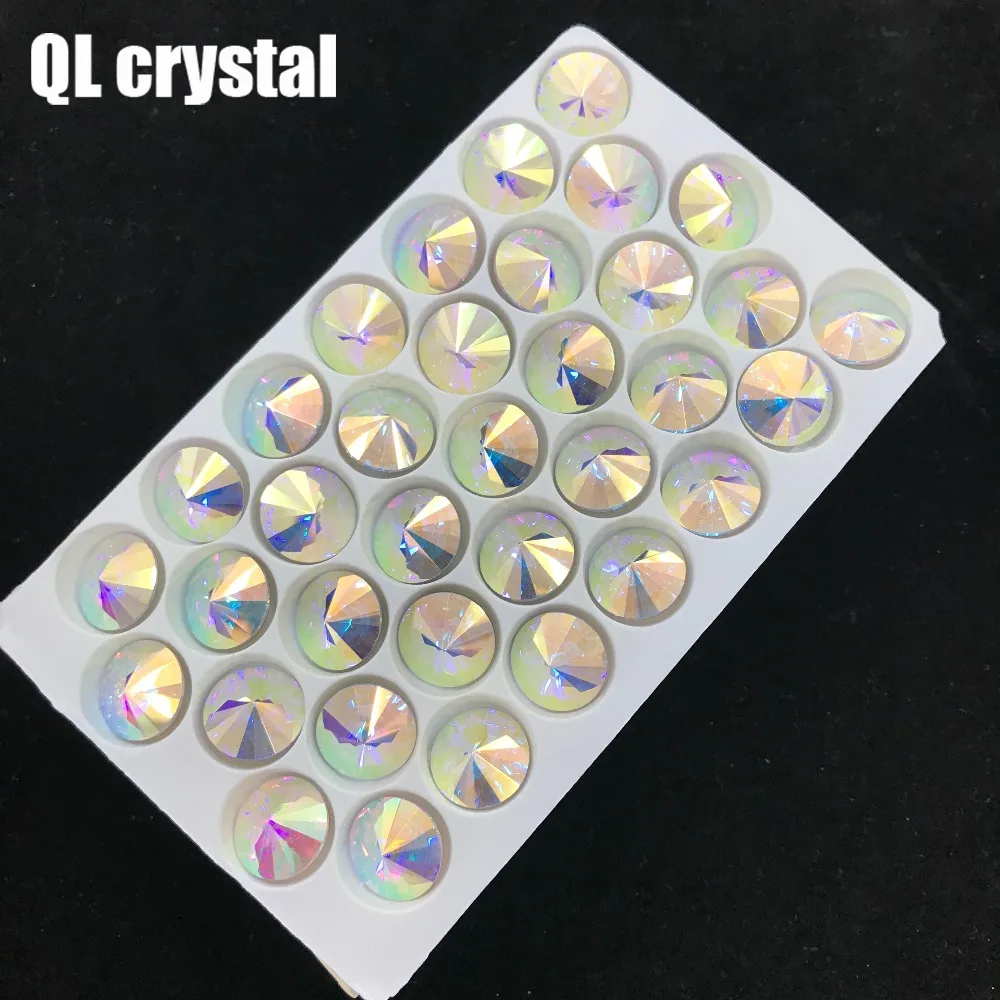 Wholesale All Sizes Colors AB Round Rivoli glue on Rhinestone pointback Glass Crystal Sew-on Stone for DIY clothes material
Wholesale All Sizes Colors AB Round Rivoli glue on Rhinestone pointback Glass Crystal Sew-on Stone for DIY clothes material
