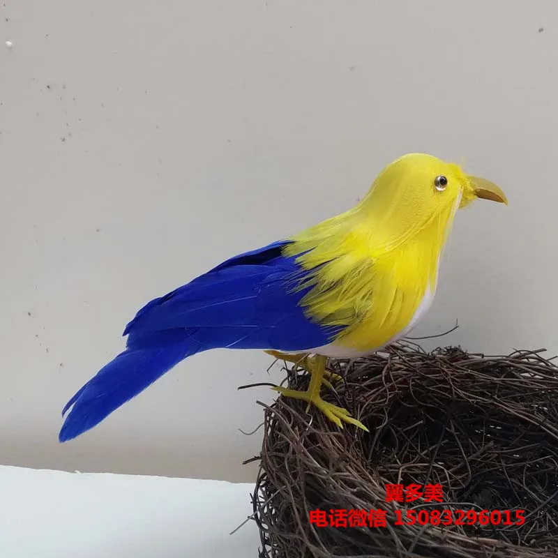 mini cute simulation yellow&blue bird model foam&feather bird doll gift about 13cm 0994
mini cute simulation yellow&blue bird model foam&feather bird doll gift about 13cm 0994