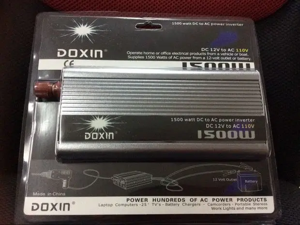 Free Shipping 1500W DC 12V to AC 110V crocodile clip + cigarette lighter line Power Inverter Converter Transformer Power Supply
Free Shipping 1500W DC 12V to AC 110V crocodile clip + cigarette lighter line Power Inverter Converter Transformer Power Supply