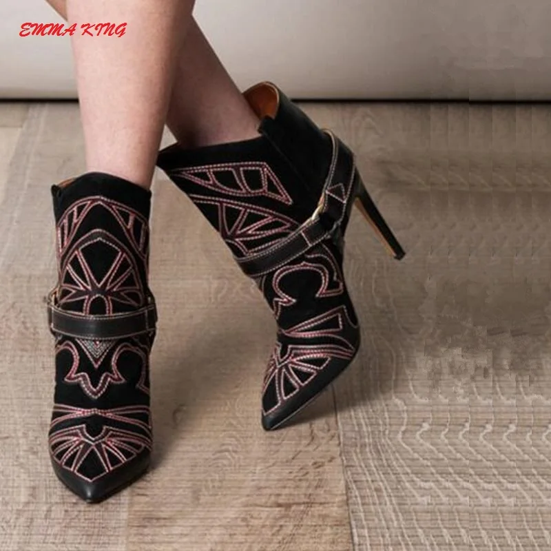 New Women Winter Suede Leather Pointed Toe Ankle Boots Fashion Designer High Heels Ladies Party Shoes Woman Sexy Short Booties
New Women Winter Suede Leather Pointed Toe Ankle Boots Fashion Designer High Heels Ladies Party Shoes Woman Sexy Short Booties