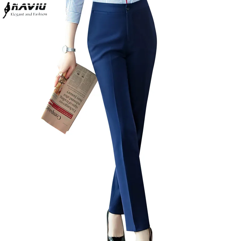 Naviu Fashion Slim Mid Waist Pants Formal Business Women Trousers Spring New Office Ladies Solid Color Pantalones
Naviu Fashion Slim Mid Waist Pants Formal Business Women Trousers Spring New Office Ladies Solid Color Pantalones