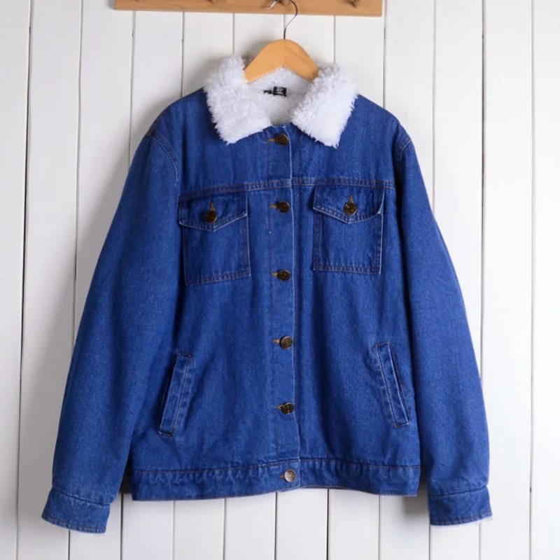 Denim jacket with fur for women blue autumn winter fashion 2018 warm jeans jacket fur female ladies faux fur coat DD1635
Denim jacket with fur for women blue autumn winter fashion 2018 warm jeans jacket fur female ladies faux fur coat DD1635