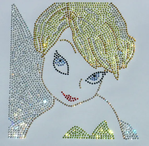 2pc/lo Beauty girl iron on rhinestone TRANSFER for t-shirt iron on design rhinestone applique patch hot fix motif dress bag
2pc/lo Beauty girl iron on rhinestone TRANSFER for t-shirt iron on design rhinestone applique patch hot fix motif dress bag