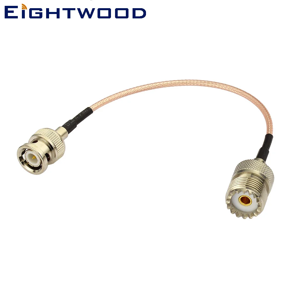 Коаксиальный кабель Eightwood RF в сборе BNC Male to SO239 UHF Female RG316 15 см, перемычка с косичкой для преобразователя радиоантенны Baofeng
Коаксиальный кабель Eightwood RF в сборе BNC Male to SO239 UHF Female RG316 15 см, перемычка с косичкой для преобразователя радиоантенны Baofeng
