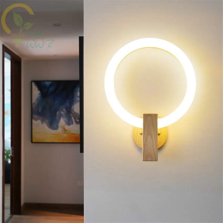 Modern Minimalist Wood Led Wall Lamp Nordic Bedroom Bedside Aisle living room Ring Led Wall Lights for Home Lighting Fixtures
Modern Minimalist Wood Led Wall Lamp Nordic Bedroom Bedside Aisle living room Ring Led Wall Lights for Home Lighting Fixtures
